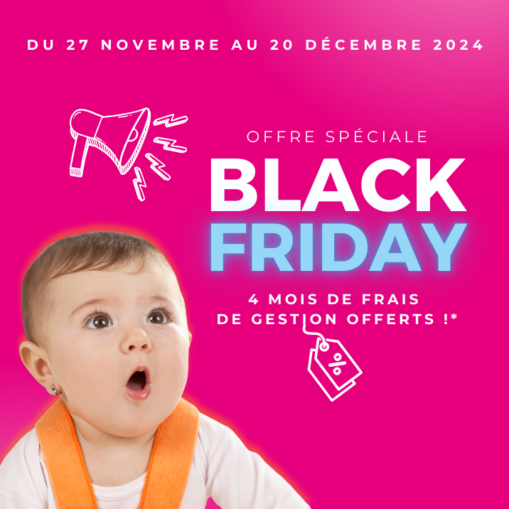 NOUNOU ADOM LA ROCHE SUR YON vous propose son offre Black Friday, pour souffler un peu !